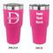 Name & Initial (for Guys) 30 oz Stainless Steel Ringneck Tumblers - Pink - Double Sided - APPROVAL