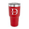 Name & Initial (for Guys) 30 oz Stainless Steel Ringneck Tumblers - Red - FRONT