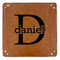 Name & Initial (for Guys) 9" x 9" Leatherette Snap Up Tray - APPROVAL (FLAT)