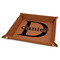 Name & Initial (for Guys) 9" x 9" Leatherette Snap Up Tray - FOLDED