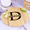 Name & Initial (for Guys) Bamboo Cutting Board - In Context
