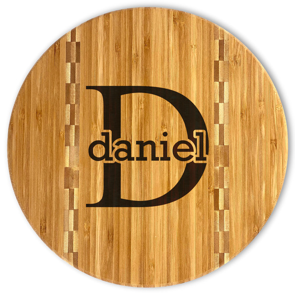 Custom Name & Initial (for Guys) Bamboo Cutting Board (Personalized)