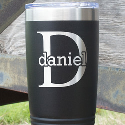 Name & Initial (for Guys) 20 oz Stainless Steel Tumbler (Personalized)