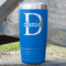 Name & Initial (for Guys) 20 oz Stainless Steel Tumbler - Royal Blue - Single Sided (Personalized)