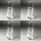 Name & Initial (for Guys) Champagne Flute - Set of 4 - Approval