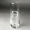 Name & Initial (for Guys) Champagne Flute - Stemless Engraved (Personalized)