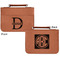 Name & Initial (for Guys) Cognac Leatherette Bible Covers - Small Double Sided Apvl