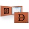 Name & Initial (for Guys) Leatherette Certificate Holder (Personalized)