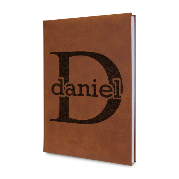 Custom Name & Initial (for Guys) Leatherette Journal (Personalized)