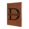 Name & Initial (for Guys) Cognac Leatherette Journal - Main