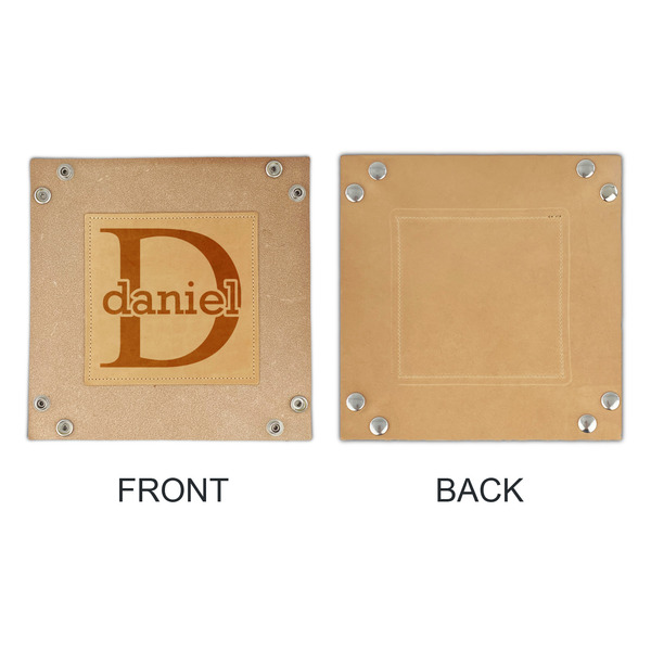 Name & Initial (for Guys) Genuine Leather Valet Trays - APPROVAL
