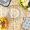 Name & Initial (for Guys) Glass Pie Dish - LIFESTYLE