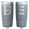 Name & Initial (for Guys) Gray Polar Camel Tumbler - 20oz - Double Sided - Approval