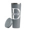 Name & Initial (for Guys) Grey RTIC Everyday Tumbler - 28 oz. - Lid Off