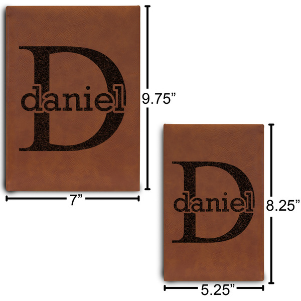 Name & Initial (for Guys) Journal Size Comparisons w/ Dimensions