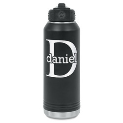 Name & Initial (for Guys) Water Bottles - Laser Engraved (Personalized)