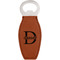 Name & Initial (for Guys) Leather Bar Bottle Opener - Single