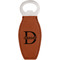 Name & Initial (for Guys) Leatherette Bottle Opener (Personalized)