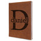 Name & Initial (for Guys) Leather Sketchbook (Personalized)