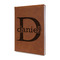 Name & Initial (for Guys) Leather Sketchbook - Small - Double Sided (Personalized)