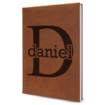 Name & Initial (for Guys) Leatherette Journal - Large - Single Sided (Personalized)