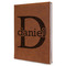 Name & Initial (for Guys) Leatherette Journal - Large - Single Sided (Personalized)