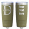 Name & Initial (for Guys) Olive Polar Camel Tumbler - 20oz - Double Sided - Approval