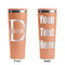 Name & Initial (for Guys) Peach RTIC Everyday Tumbler - 28 oz. - Front and Back