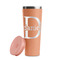 Name & Initial (for Guys) Peach RTIC Everyday Tumbler - 28 oz. - Lid Off