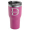 Name & Initial (for Guys) RTIC Tumbler - Magenta - Angled