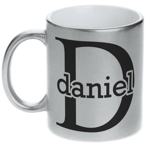 Name & Initial (for Guys) Silver Mug - Main