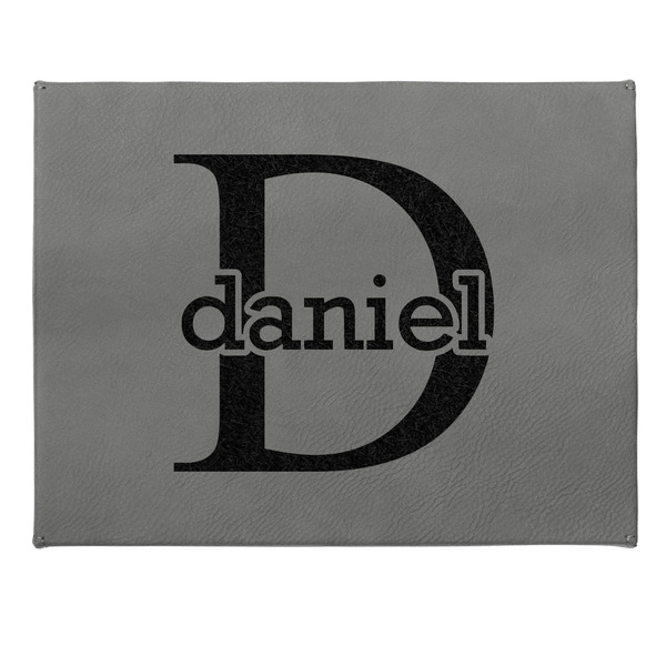 Name & Initial (for Guys) Small Engraved Gift Box with Leather Lid - Approval