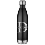Name & Initial (for Guys) Water Bottle - 26 oz. Stainless Steel - Laser Engraved (Personalized)