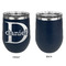 Name & Initial (for Guys) Stainless Wine Tumblers - Navy - Single Sided - Approval