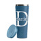 Name & Initial (for Guys) Steel Blue RTIC Everyday Tumbler - 28 oz. - Lid Off