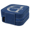 Name & Initial (for Guys) Travel Jewelry Boxes - Leather - Navy Blue - View from Rear