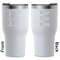 Name & Initial (for Guys) White RTIC Tumbler - Front and Back