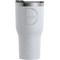 Name & Initial (for Guys) White RTIC Tumbler - Front