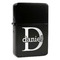 Name & Initial (for Guys) Windproof Lighters - Black - Front/Main