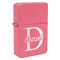 Name & Initial (for Guys) Windproof Lighter - Pink - Single Sided (Personalized)