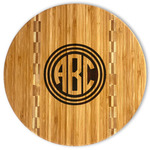 Round Monogram Bamboo Cutting Board (Personalized)