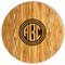 Round Monogram Bamboo Cutting Boards - FRONT
