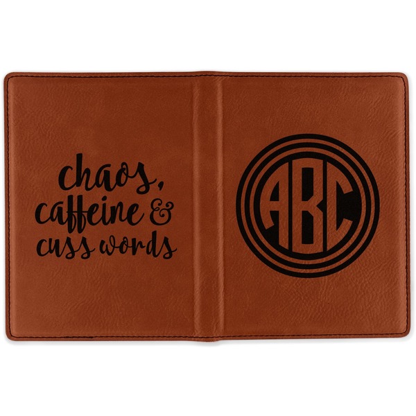 Round Monogram Cognac Leather Passport Holder Outside Double Sided - Apvl