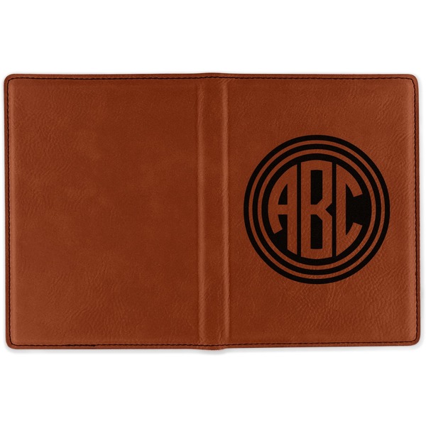 Round Monogram Cognac Leather Passport Holder Outside Single Sided - Apvl