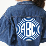 Round Monogram Twill Iron On Patch - Custom Shape - 3XL - Single (Personalized)