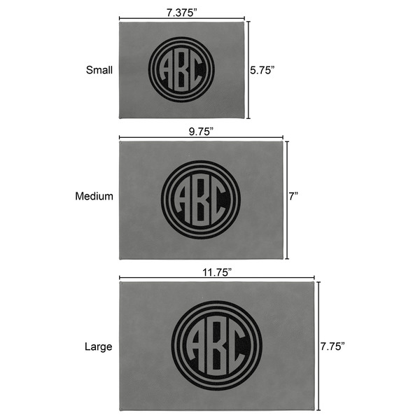 Round Monogram Engraved Gift Boxes - All 3 Sizes