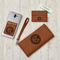 Round Monogram Leather Phone Wallet, Ladies Wallet & Business Card Case