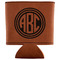 Round Monogram Leatherette Can Sleeve (Personalized)