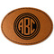Round Monogram Leatherette Patches - Oval
