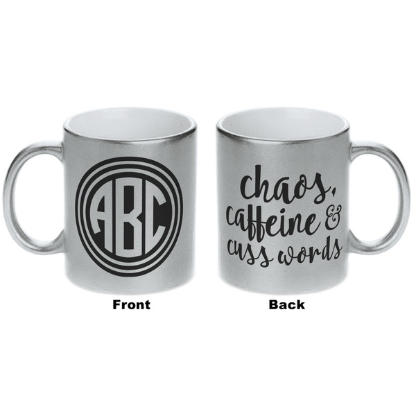 Round Monogram Silver Mug - Approval